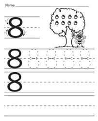 Numbers Tracing Worksheets Kindergarten Preschool Printable Math