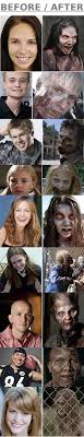 make up of walking dead before and after