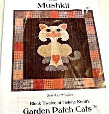 Garden Patch Cats Quilt Pattern