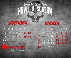 howl o scream 2018 at busch gardens