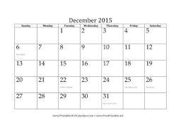 December 2015 Calendar Template Magdalene Project Org