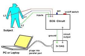 electrocardiogram ecg circuit diagram