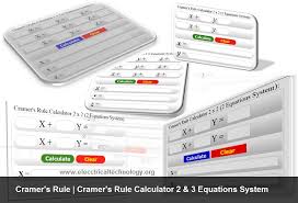 Cramer S Rule Calculator 2 And 3