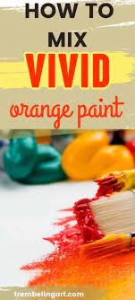 Mix Shades Of Orange Acrylic Paint