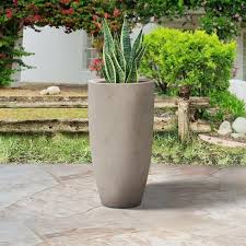 Plantara 24 In H Tall Concrete Planter