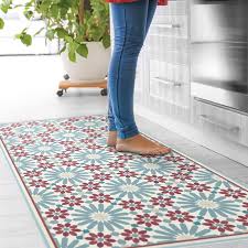 Vinyl Floor Mat With Moroccan Tiles In