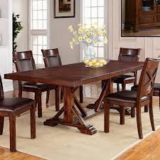 wooden dining table with 6 chair for