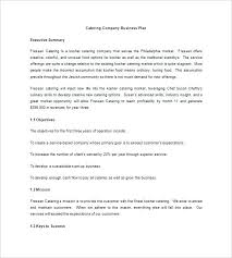 Sample Business Plan For Ict Company Simple Catering Company