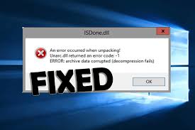 fix isdone dll error windows 10