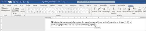 Microsoft Office Math Accessibility