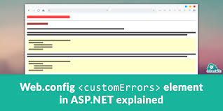 web config customerrors element with