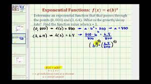 Ex Find An Exponential Decay Function