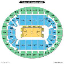 snhu arena seating charts views