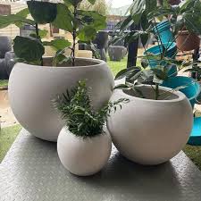 Fibreglass Terrazzo Pots For