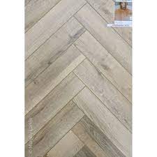 greige oak herringbone laminate floor