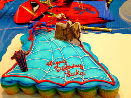 Spiderman cake a spiderman cake for a special little boy: Cupcake Cakes Walmart Top Birthday Cake Pictures Photos Images