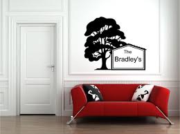 Personalized Family Name Tree Wall