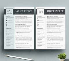 Teacher Resume Template And Matching Cover Letter For Ms Word Special Bonus