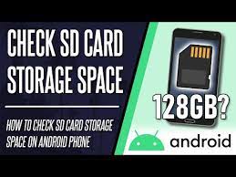 how to view sd card storage e on