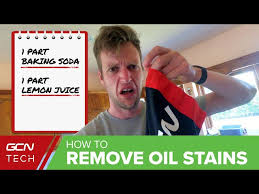 remove bike oil stains from clothes
