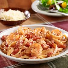 y shrimp pasta with tomato cream