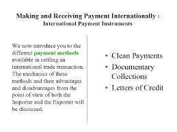 What changes has it brought to the depository institutions'. International Methods Of Payment Avv Alessandro Russo Trade