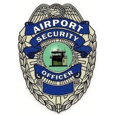 airport security badge decal at