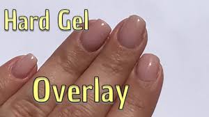 hard gel overlay on natural nails