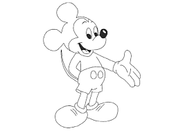 Tổng hợp các bức tranh tô màu chuột Mickey đẹp nhất cho bé