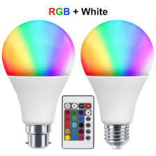 Rgb 16 Colour Changing Remote Controlled Led Light Bulb 7w B22 Or E27 A80 Gls Ebay