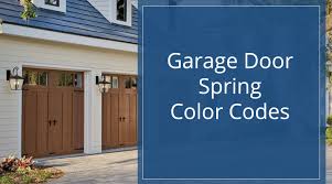 garage door spring color code