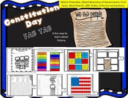 Constitution Day Fab Tab And Free Anchor Charts