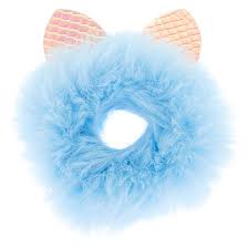 Baby blue hairbaby blue hair. Medium Faux Fur Holographic Ears Hair Scrunchie Baby Blue Claire S