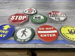 warehouse decals aisle markers