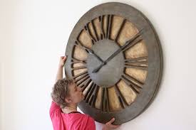 Large Shabby Chic Clocks Rustic Wall