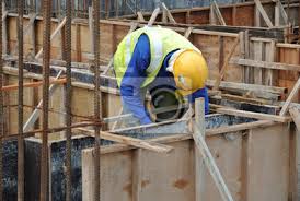 construction workers fabricate ground