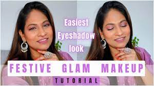 festive glam makeup look 2022 easiest