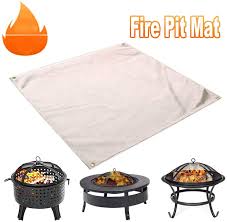Perfect size for any fire pit. Ottopt Fire Pit Mat Bbq Grill Mat Ember Mat Deck Protector Firepit Protection Pad Fireproof Mat For Wood Burning Fire Pit Charcoal Grill Protect Patio Lawn Campsite From Popping Embers 11 8x11 81 Sports Outdoor