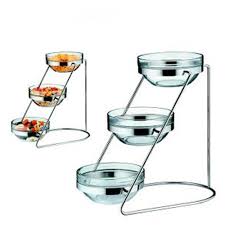 Wmf Three Tier Glass Bowl Cereal Stand