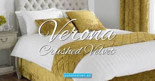 Verona Crushed Velvet Range Yorkshire