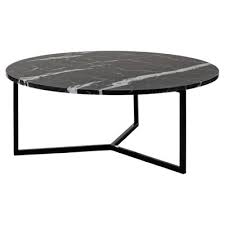 Medium Black Oval Coffee Table By Un