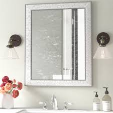 10x magnifying lighted makeup mirror daylight led vanity bathroom travel compact. Ophelia Co Encanto Modern Contemporary Beveled Bathroom Vanity Mirror Reviews Wayfair