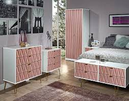 Our stylish bedroom furniture and inspiring ideas are just what you need. Diamond Bedroom Furniture In Kobe Pink With White Or Light Grey