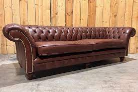 4 Seater London Chesterfield Sofa Old