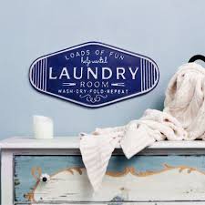 Embossed Laundry Room Wall Decor