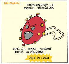| partager sur facebook | tweeter | epingler:) code embed. Blague D Halloween Dessin Du Masque Qui Fait Peur Le Coronavirus