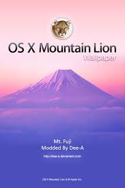 mt fuji os x mountain lion wallpaper