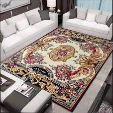 luxury silk rug persian style living