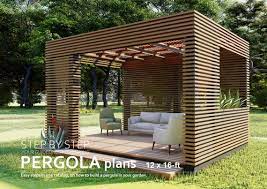 Buy Pergola Plans 12 X 16 Ft Step By