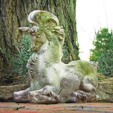 18 Tall Unicorn Fantasy Garden Statue
